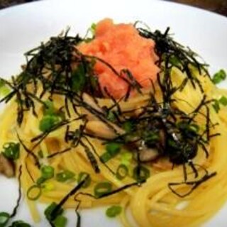 たらこときのこのパスタ 